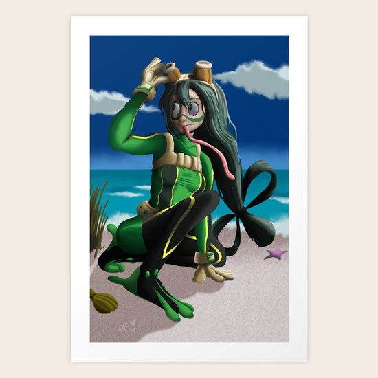 My Hero Froppy Art Print By Ken3 Society6