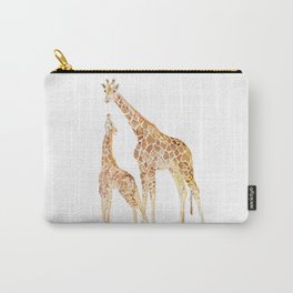 Mother and Baby Giraffes Carry-All Pouch