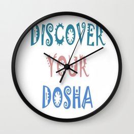 Discover Your Dosha Wall Clock | Dhatus, Vata, Holisticmedicine, Alternativemedicine, Malas, Kapha, Yoga, Sanskrit, Pitta, Wellness 