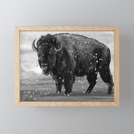 Buffalo Framed Mini Art Print