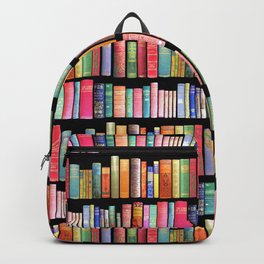Vintage Book Library for Bibliophile Backpack