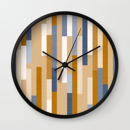 Retro Cosy Lines - Geometric pattern Wall Clock