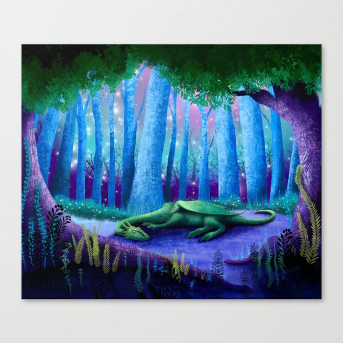 The Sleeping Dragon Canvas Print By Sunnybunny Society6