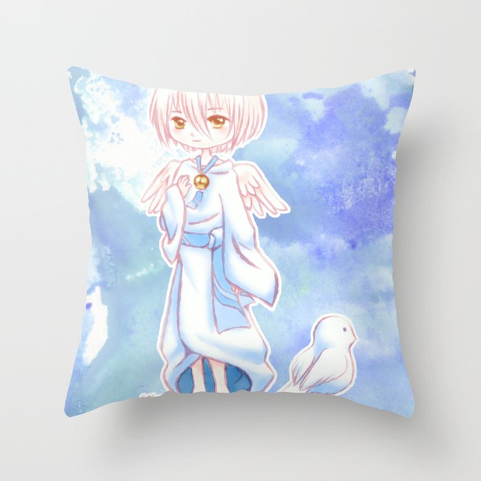 Sweet Angel Bird Anime Boy Throw Pillow By Bonbonbunny Society6 Angel boy with bandages xp by gemiange on deviantart. sweet angel bird anime boy throw pillow by bonbonbunny