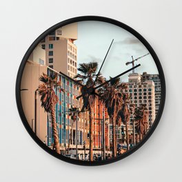 Tel Aviv Streets Wall Clock | Yafo, Summer, City, Colorful, Israel, Telaviv, Telavivstreets, Palms, Jaffa, Jewish 