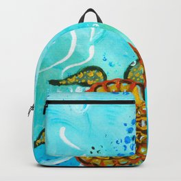 Sea Turtle Painting  Backpack