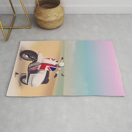 Union Jack Scooter Travel poster, Rug
