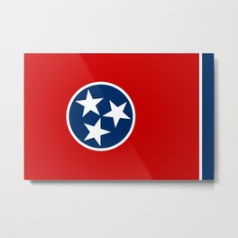 Tennessee State flag Metal Print | Stateflags, Nashville, Flag, Tennessee, Red, Tennesseestate, Graphicdesign, Stars, State, Tennesseeflag 