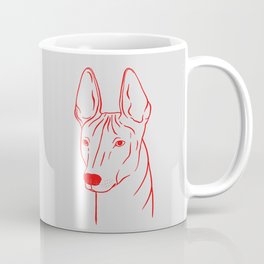 Xoloitzcuintli (Light Gray and Red) Coffee Mug