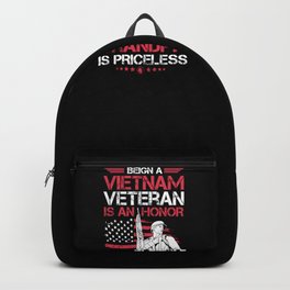 Mens Being A  Vietnam Veteran Is A Honor Gift For Grandpas Tank Top Backpack | Granddady, Independenceday, Veterandad, Patrioticday, Patrioticshirt, Graphicdesign, Veteran, Veteranusa, Family, Patrioticusa 