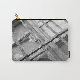 Broken Glass Window - Photography black & white Carry-All Pouch