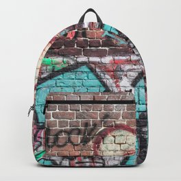 Wall With Street Grafitti Backpack