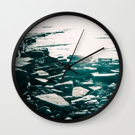 Jurassic Bay Wall Clock | Water, Jurassiccoast, Dorset, Landscape, Light, England, Beach, Rocky, Rock, Causeway 