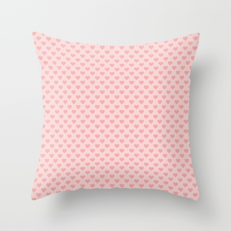 large pink throw pillows