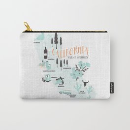 California Map Carry-All Pouch | Graphic Design, Nature, Curated, Illustration 