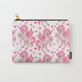 Pink Unicorn Pegasus Carry-All Pouch