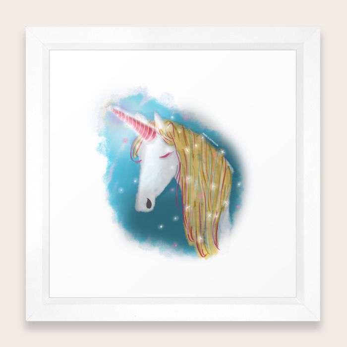 Cute Magic Unicorn Framed Art Print By Aniniart Society6