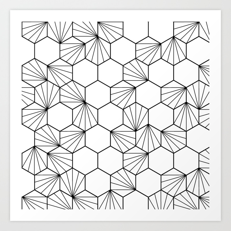 peacock comb black white geometric pattern art print by hoovehee society6 peacock comb black white geometric pattern art print by hoovehee