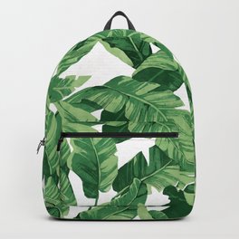 Tropical banana leaves IV Backpack