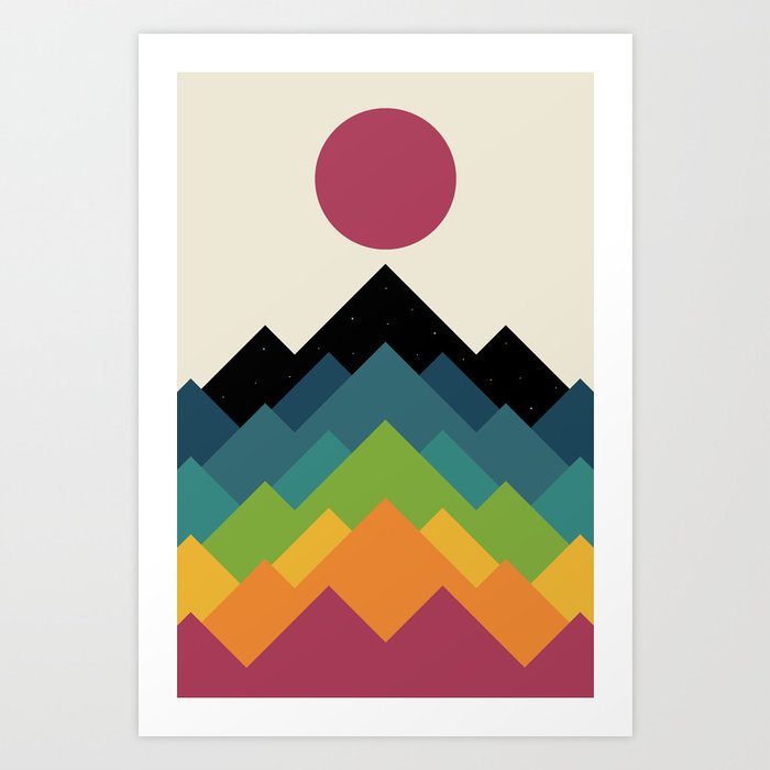 Discover the motif LIFE IS A MOUNTAIN by Andy Westface as a print at TOPPOSTER
