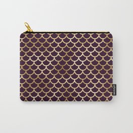 Metallic geometric gold scales Carry-All Pouch