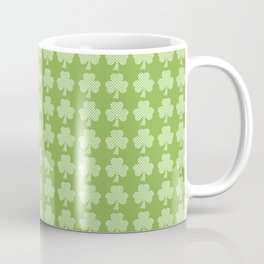 Greenery Shamrock Clover Polka dots St. Patrick's Day Coffee Mug
