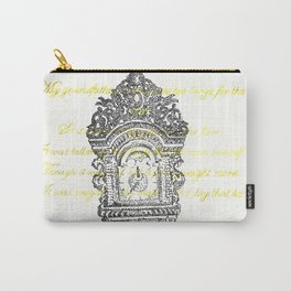 Grandfather clock poem stippling Carry-All Pouch