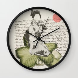 Old Aesthetic Wall Clock | Collage, Oldtimes, Leaves, Oldscript, Antique, Vintage, Japanese, Bizarre, Surreal, Text 