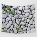 Sea Stones - Gray Rocks, Texture, Pattern Wandbehang