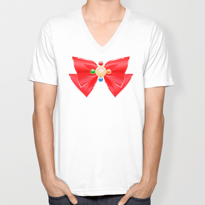 Sailor Moon Manga Transformation Brooch Unisex V Neck By