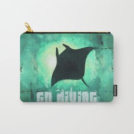 Go Diving! - Manta Ray Carry-All Pouch