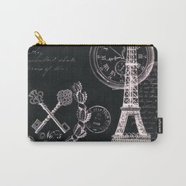 Paris Eiffel Tower French Script Black White Wall Art Home Decor Carry-All Pouch | Eiffeltowermodern, Frenchscriptart, Parisphotography, Eiffeltowerprints, Parisfrenchscript, Frenchdecor, Pariswallart, Blackandwhiteart, Graphicdesign, Typography 