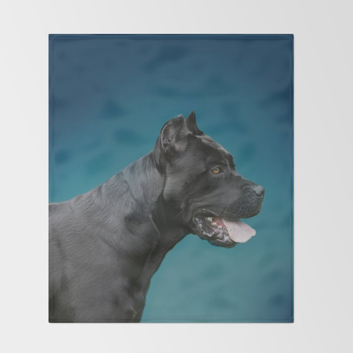 Cane Corso Italian Mastiff Throw Blanket By K9printart Society6