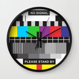 TV No Signal Wall Clock