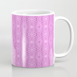 Pink Metallic Gossamer Web Digital Art Coffee Mug