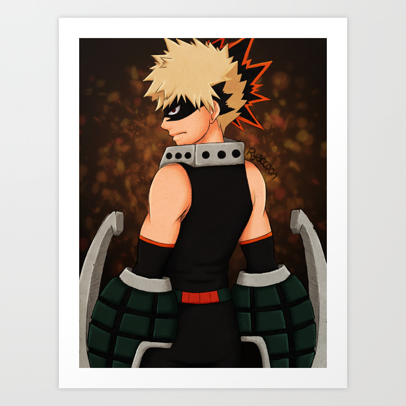 Bakugou Katsuki Art Print By Elliscrab Society6