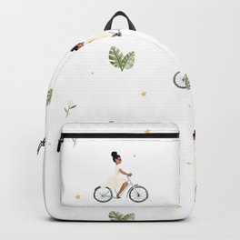 Bike Ride Pattern Backpack
