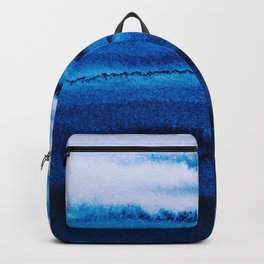 WITHIN THE TIDES - PORTUGAL BLUE Backpack | Abstract, Monikastrigel, Trendy, Landscape, Monika Strigel, Farmhouse, Outdoor Pillow, Royalblue, Painting, Van Life 
