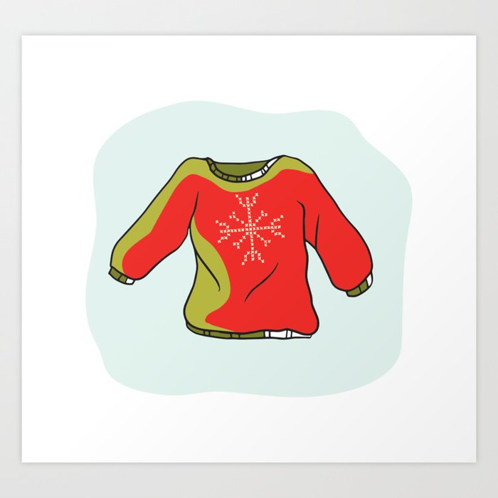 Download Nordic Christmas Jumper Vector Clipart. Hand Drawn ...