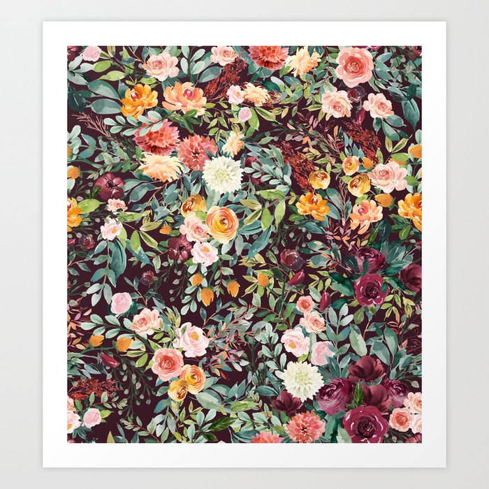 Fall floral print clearance