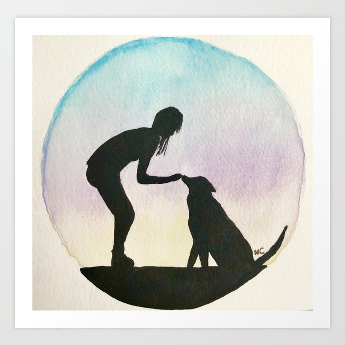 Humans Best Friend Art Print By Art Withnicole Society6 Your walls will thank you. society6