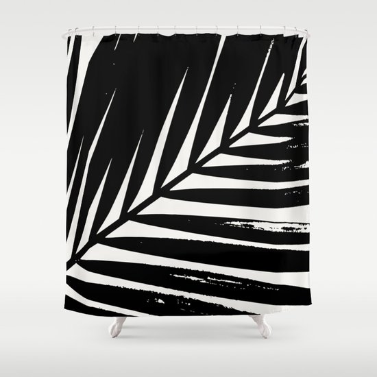Palm Leaf Silhouette Shower Curtain By Ivetaangelova Society6