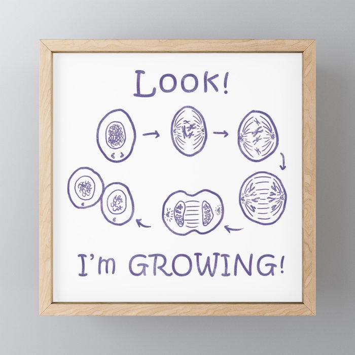 Funny Biology Memes Teacher Student Bacteria Gift Framed Mini Art Print By Pubeast Society6