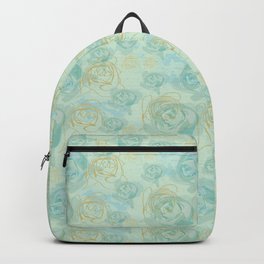Romantic Antique Rose Pastel Love Backpack