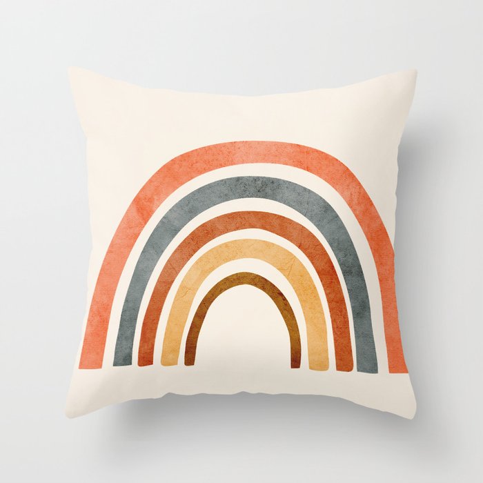 Abstract Rainbow 88 Throw Pillow by City Art | Society6