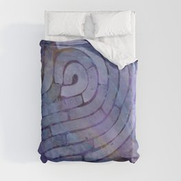 'Careful Where You Stand, In Violet' Duvet Cover