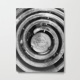 Elemental Metal Print | Black And White, Element, Photo, Stove, Spiral 