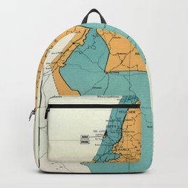 Map of Palestine Plan of Partition with Economic Union Backpack