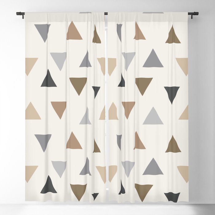 Grey Colors Blackout Curtain, Cream And Brown Curtains
