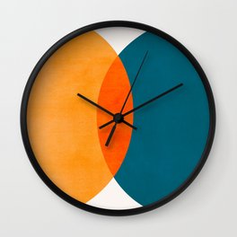 Mid Century Eclipse / Abstract Geometric Wall Clock